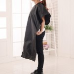 Large Salon Adult Waterproof Hair Cutting Hairdressing Cloth Barbers Hairdresser Cape Gown Wrap Black Hairdresser Cape Gown Wrap