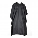 Large Salon Adult Waterproof Hair Cutting Hairdressing Cloth Barbers Hairdresser Cape Gown Wrap Black Hairdresser Cape Gown Wrap