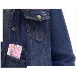 Large size 5XL 2016 Autumn Women Denim Jacket  Long Sleeve Short Denim Coat For Women Jeans Jacket Plus Size Outwear