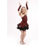 Latin Dance Dress For Girls Samba Dress Ballroom Dancing Dress Girl Dancewear Ballet Vestido Baile Latino Girls Leopard Grain