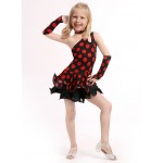 Latin Dance Dress For Girls Samba Dress Ballroom Dancing Dress Girl Dancewear Ballet Vestido Baile Latino Girls Leopard Grain