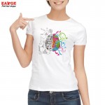 Left And Right Brain T Shirt Design Inspired By Geek T-shirt Style Cool Fashion Casual Novelty Funny Tshirt Men Women Tee