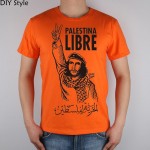 Liberation of Palestine Che Guevara People T-shirt Top Lycra Cotton Men T shirt