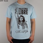 Liberation of Palestine Che Guevara People T-shirt Top Lycra Cotton Men T shirt