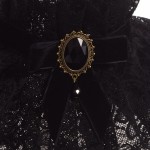 Lolita Neck Collar Gothic Punk Neck Ruff Lace Ribbon Charm Cosplay Props