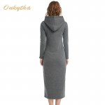 Long  paragraph sweater dress Add a velvet Dress High waisted long sleeved  Winter Dress 2162