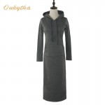 Long  paragraph sweater dress Add a velvet Dress High waisted long sleeved  Winter Dress 2162