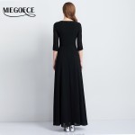 Long Women Dresses Elegant Slim Female Office Dresses 3/4 Sleeve European Vintage Dress New Spring Autumn Collection MIEGOFCE 