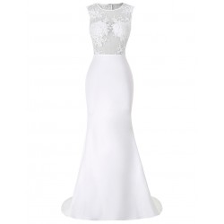 Long white mermaid women dress summer style Floor Length sexy Fashion Clothing Vestidos De Fiesta 2016 Floral Lace dresses