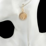 LongWay Gold Color Crystal Dangle Earring With Tree Of Life Pendant Vintage Women Jewelry Earrings Brinco Ser160008
