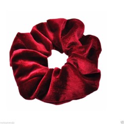 Luxurious Soft Feel Velvet  Hair Scrunchie Ponytail Donut Grip Loop Holder Stretchy Hair band