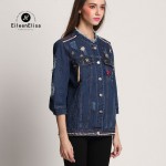 Luxury Denim Jacket Women Jacket Coats Runway 2017 Jeans Jacket Vintage Coat