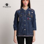 Luxury Denim Jacket Women Jacket Coats Runway 2017 Jeans Jacket Vintage Coat