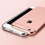 Luxury Gold Hard Case For iphone 7 6 6S 5 5S SE Back Cover Coverage Removable 3 in 1 Fundas Case For iphone 6 6s Plus 7 Plus Bag