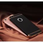 Luxury Gold Hard Case For iphone 7 6 6S 5 5S SE Back Cover Coverage Removable 3 in 1 Fundas Case For iphone 6 6s Plus 7 Plus Bag