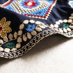 Luxury High End Mini Dress Women Spring Summer 2017 3/4 Sleeve Floral Embroidery Pressed Pleated Noble Palace Princess Dress