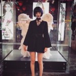 Lychee Harajuku Punk Gothic Women Dress V Neck Flare Sleeve Lace Up Dress Casual Party Mini Dress