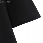 Lychee Harajuku Punk Gothic Women Dress V Neck Flare Sleeve Lace Up Dress Casual Party Mini Dress