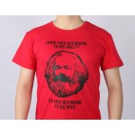 MARXISM COMMUNISM CCCP MARX short sleeve T-shirt Top Lycra Cotton Men T shirt New DIY Style