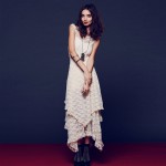 MCCKLE Women's Boho People Hippie Style Irregular Lace Dresses Sexy Long Dress Double Layered Ruffled Trimming Dress Clothing