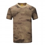 MEGE Summer Cotton T-shirt, Men Military Dry Camo Camp Tees, Camouflage Breathable Tactical  Army Trainning Combat T Shirt