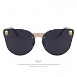 MERRY'S Fashion Women Gothic Eyewear Skull Frame Metal Temple Oculos de sol UV400