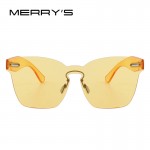MERRY'S Fashion Women Integrated Eyewear Candy Cat Eye Sunglasses S'8087