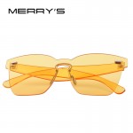 MERRY'S Fashion Women Integrated Eyewear Candy Cat Eye Sunglasses S'8087