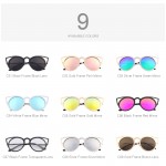 MERRY'S Women Cat Eye Sunglasses Brand Designer Sunglasses Classic Shades Round Frame S'8064