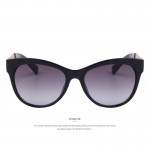 MERRY'S Women Fashion Brand Designer Cat Eye Sunglasses Gradient Lens Flower Adornment Alloy Legs Summer Sunglasses UV400