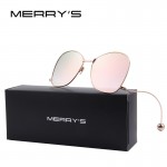 MERRY'S Women Personality Exaggerated Sunglasses Clear Lens Women Glasses UV400 Protection S'8066