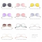 MERRY'S Women Personality Exaggerated Sunglasses Clear Lens Women Glasses UV400 Protection S'8066