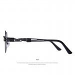 MERRY'S Women Steampunk Sunglasses Men Retro Round Sunglasses Metal Sun glasses Men Oculos De Sol UV400