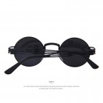 MERRY'S Women Steampunk Sunglasses Men Retro Round Sunglasses Metal Sun glasses Men Oculos De Sol UV400