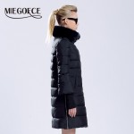 MIEGOFCE 2015 winter duck down jacket  women  long coat parkas thickening Female Warm Clothes Rabbit fur collar High Quality