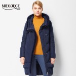 MIEGOFCE 2016 New Winter Women Coat Jacket  Medium Length Warm High Quality Woman Down Parka Winter Coat with Sable Fur