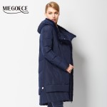MIEGOFCE 2016 New Winter Women Coat Jacket  Medium Length Warm High Quality Woman Down Parka Winter Coat with Sable Fur