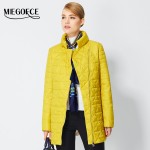 MIEGOFCE 2017 Spring Windproof Womens Parkas Thin Cotton-padded Jacket Oblique Placket Women's Quilted Coat Stand Collar New