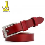 [MILUOTA] Designer Belts for Women Genuine Leather Fashion Dress belt Woman Vintage cinturones mujer MU032
