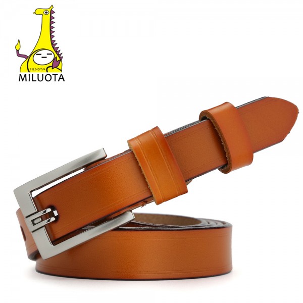 [MILUOTA] Designer Belts for Women Genuine Leather Fashion Dress belt Woman Vintage cinturones mujer MU032