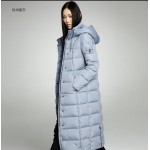 MISUN 2017 duck down coat women embroidery with a hood slim X-Long thickening over-the-knee design zippers outerwear down jacket