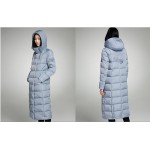 MISUN 2017 duck down coat women embroidery with a hood slim X-Long thickening over-the-knee design zippers outerwear down jacket