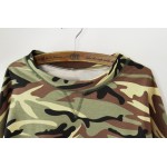 M/L/XL Fashion New Women Casual Camouflage Long Sleeve T shirts Long Sleeve Crop Top  Camouflage Hoodies High Waist Pullovers