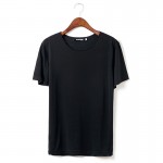 MOGU Summer Mens Solid Color Short-sleeve T-shirt Plus Size M-6XL T Shirts Men Solid Color Soft Cotton Men Tops O-Neck Tees Men