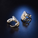 MOLIAM Fashion Design Small Huggie Hoop Earrings for Womens Cluster Paved Zirconia Crystal Stone Earing Jewelry 2016 MLE218