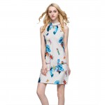 MUSENDA Women Halter White Dress 2017 Summer Vestidos Off Shoulder Tunic Pockets Sundress Sexy Party Dress Clothing Mini Dresses
