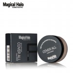 Magical Halo Long Lasting Loose Powder Waterproof Matte Setting Powder with Puff Concealer Light Banana Powder Mineral Makeup 