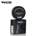 Magical Halo Long Lasting Loose Powder Waterproof Matte Setting Powder with Puff Concealer Light Banana Powder Mineral Makeup 