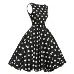 Makuluya Plus size women dress Summer style Polka dot Printing sleeveless Vintage Rockabilly DressCasual Ladies Dresses