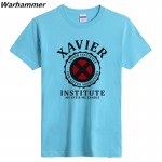 Man's solid printed  Xavier Institute T-shirts join team t-shirts 6.2oz sportswear basic Short Sleeve O neck printed  top tees